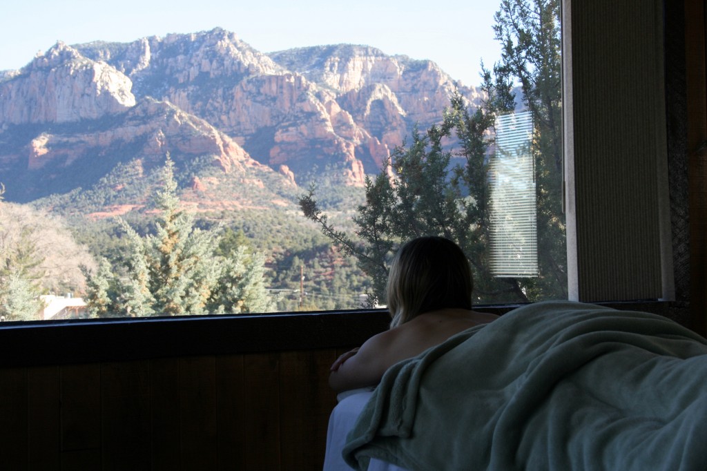 Your best Sedona, Arizona massage has to have red rock views.